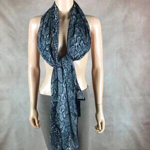 CEJON Python Snake Sheer Chiffon Shawl Scarf NWT